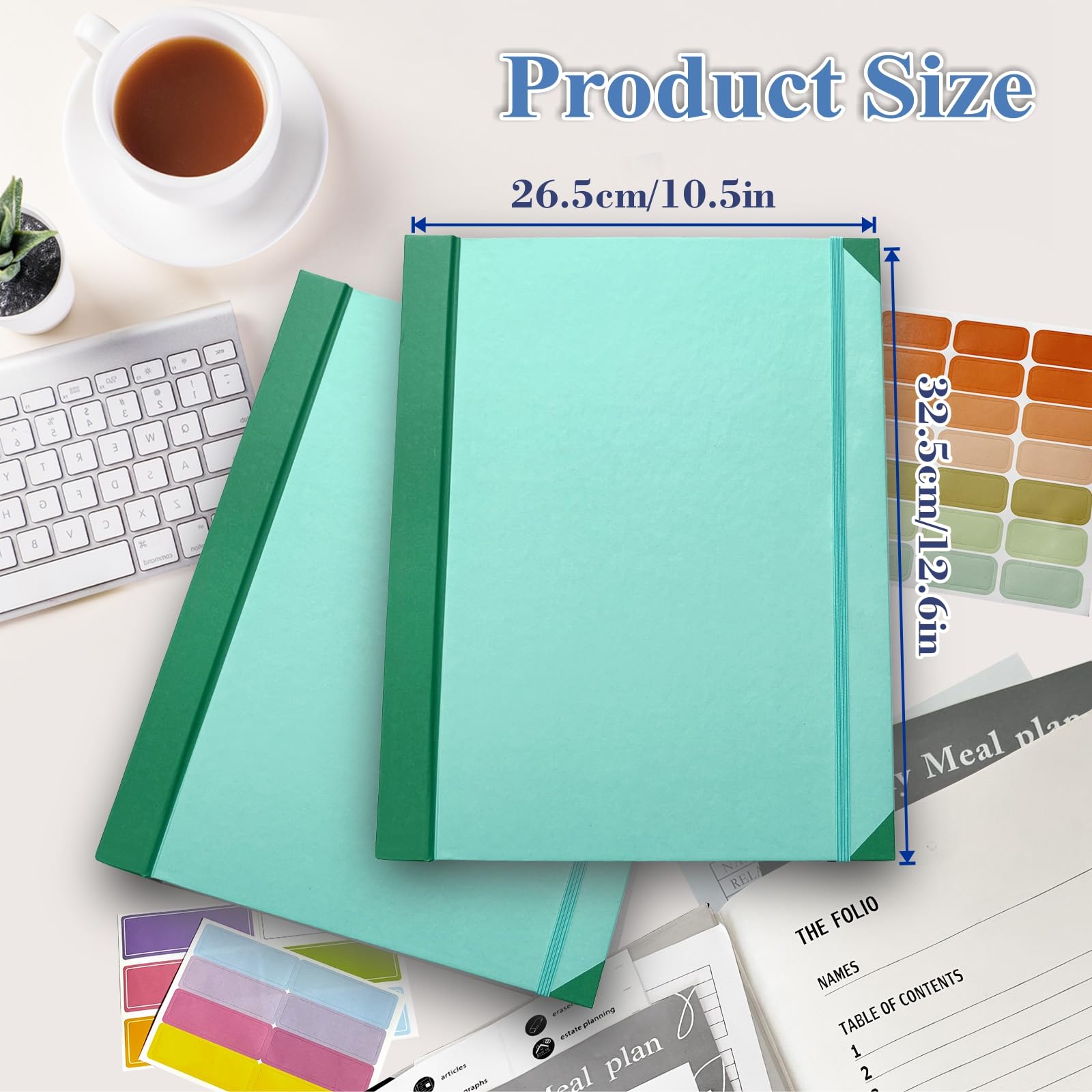 Essential Document Organizer Binder - Estate Planning, Important Papers & File Storage for Office, School & Work - Green (Perfect for Emergency Preparedness & Life Organization)