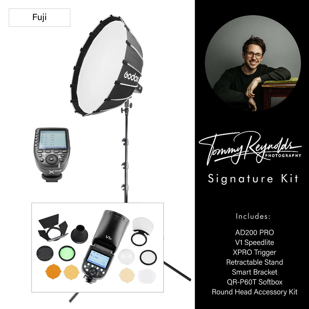 AD200PROII Signature Portable Battery Flash Kit - Professional Wedding Photography Lighting with Rechargeable Power for On-Location Shoots