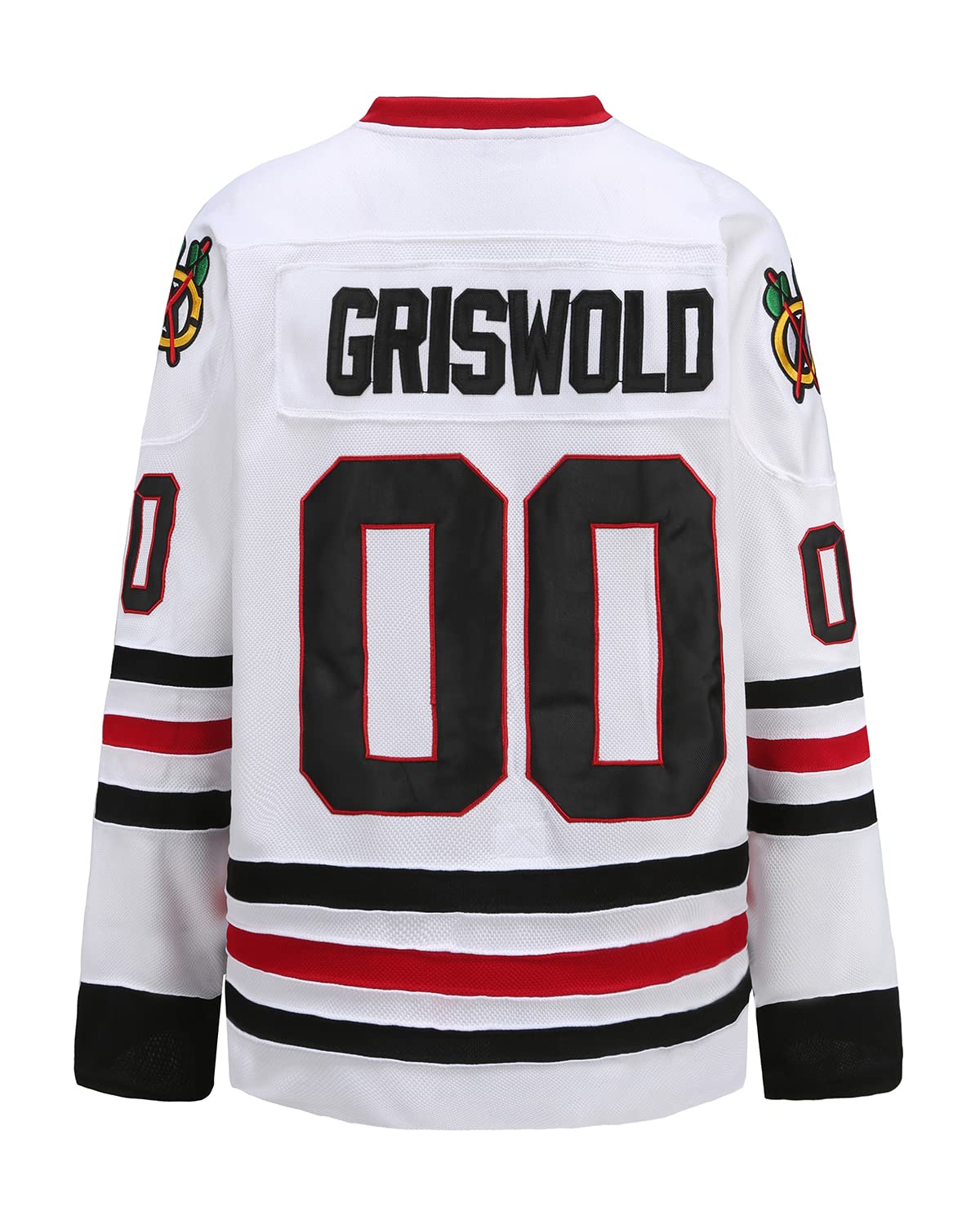 Vintage Style Youth Hockey Jersey - Griswold #00 Movie Replica with Stitched Letters & Numbers (Sizes S-L) - Perfect for Cosplay, Halloween Costumes & Sports Fans