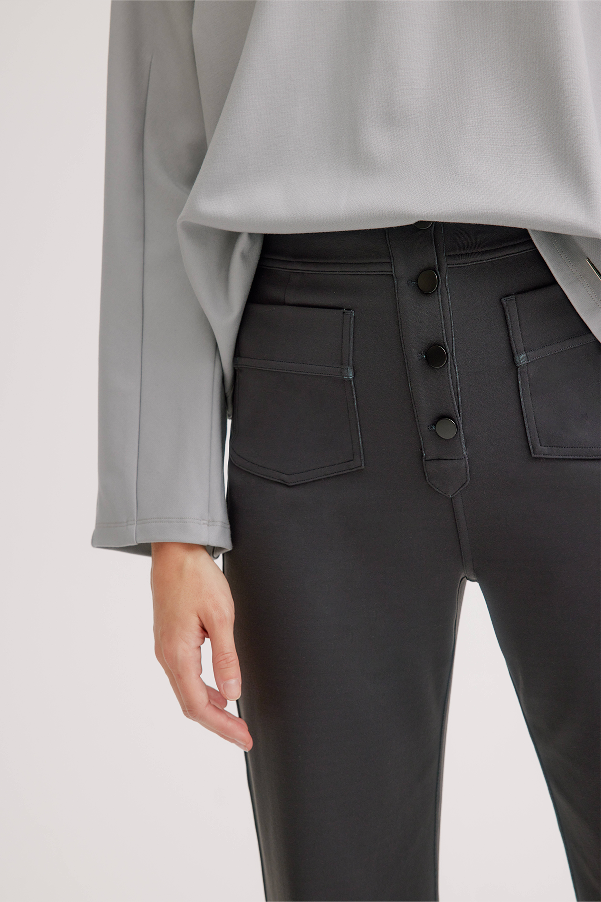 Briana Pants for Women - High Waisted Comfortable Stretch Trousers | Perfect for Work, Office & Casual Wear
