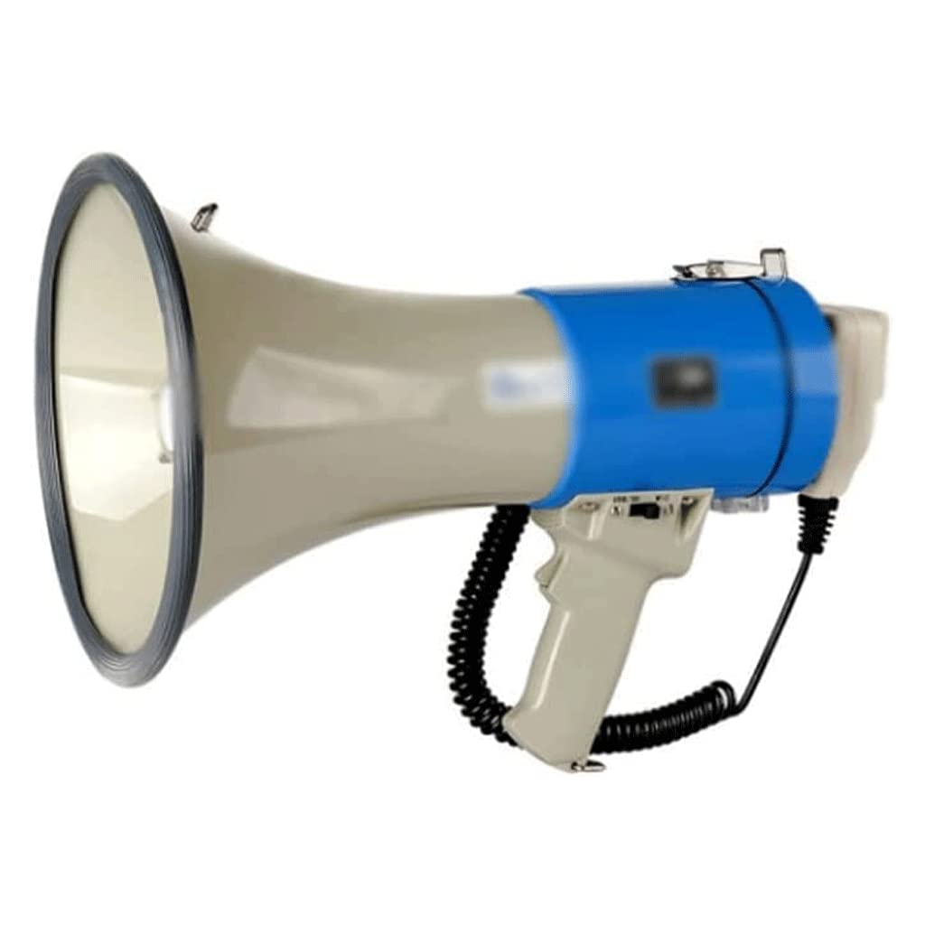 CHFYIJYHM Detachable Microphone for Portable Megaphones, 50W Rechargeable Handheld Voice Amplifier - Lightweight Portable Speaker with Built-in Mic (Blue) | Perfect for Outdoor Events, Public Speaking & Crowd Control
