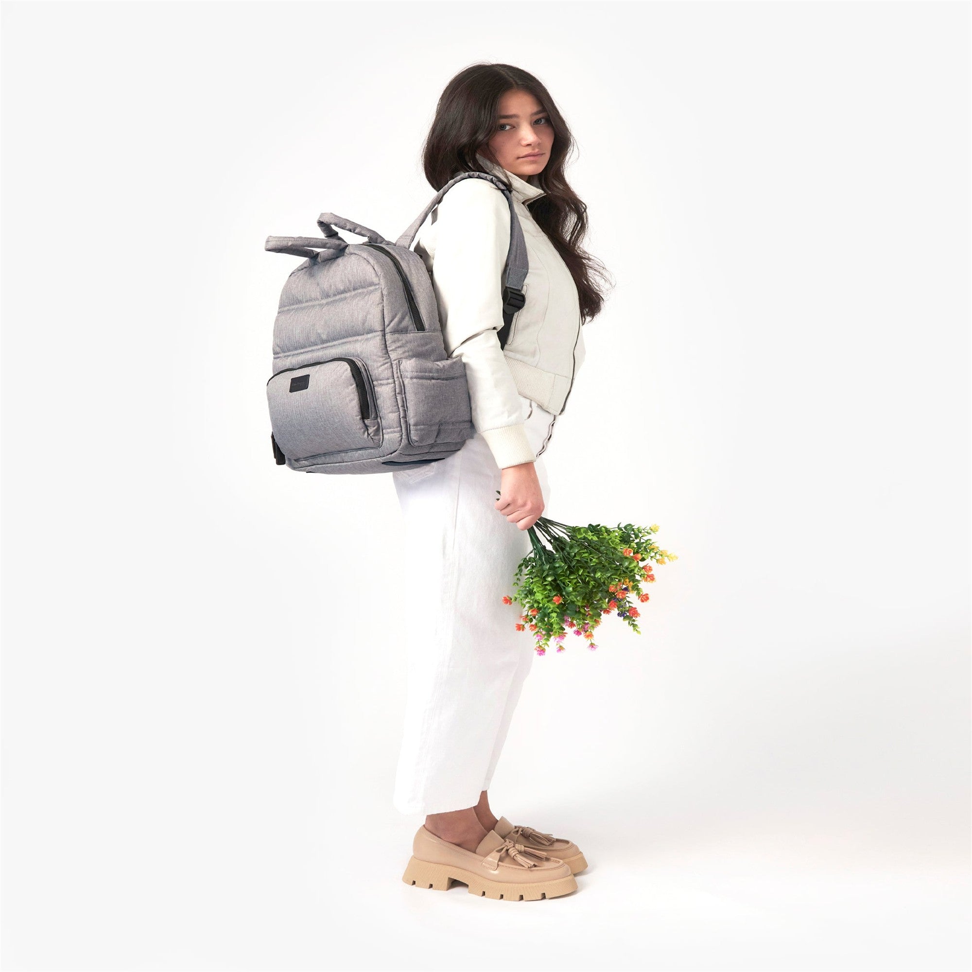 7AM Enfant BK718 Kids Backpack - Lightweight, Durable & Spacious for School, Travel & Daycare | Heather Gray Color