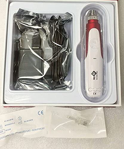 Bella Faccia 12 Needle Derma Roller with Vibration - Professional Microneedling Pen for Anti-Aging & Skin Rejuvenation | Facial Care Treatment for Wrinkles & Acne Scars | Perfect for Home & Salon Use