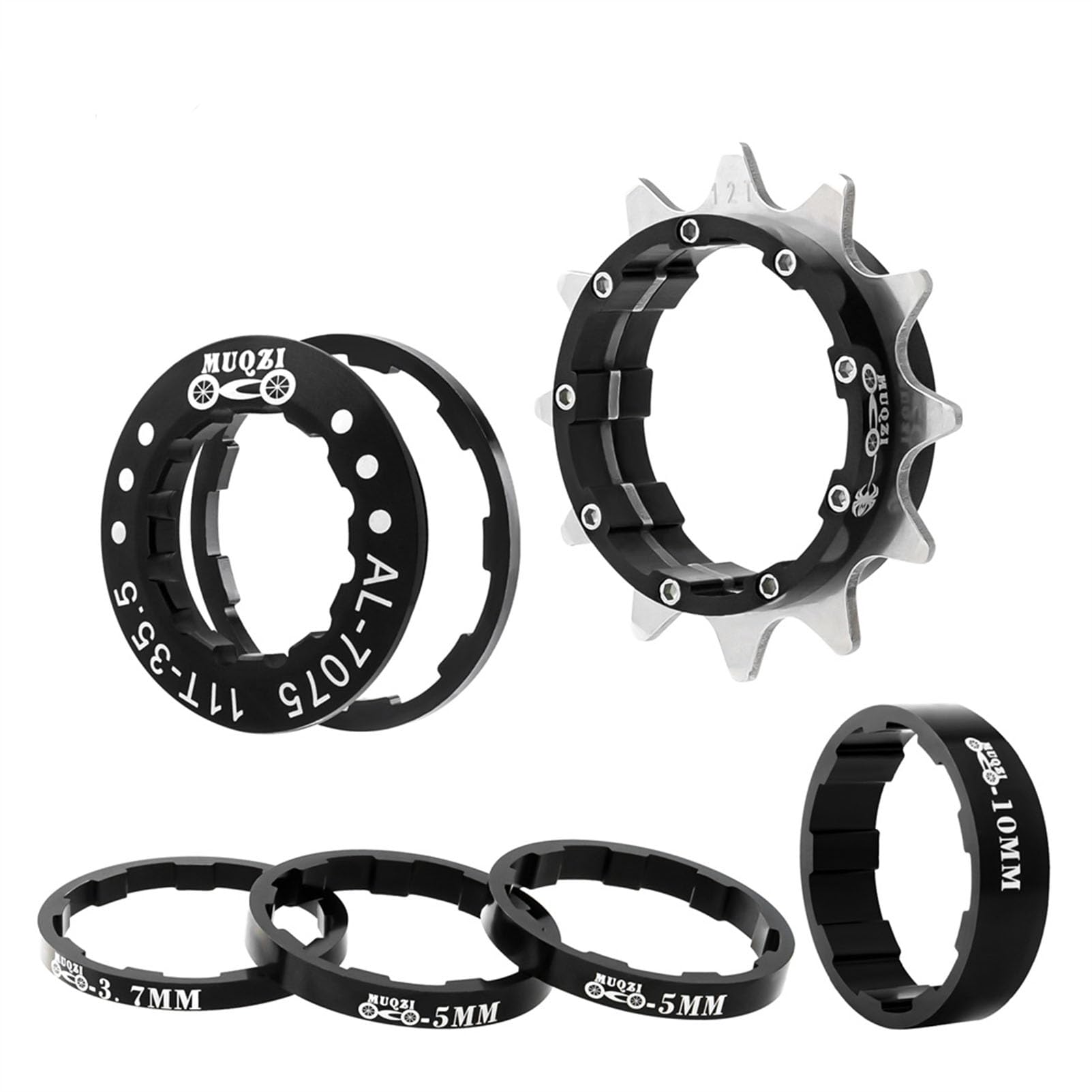 Single Speed Bike Conversion Kit - 12T to 22T Bicycle Cassette & Spacers Set for Road & Fixie Bikes - Perfect for Urban Commuting & DIY Bike Projects
