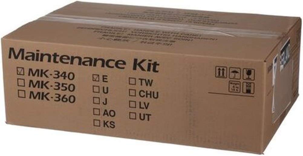 Kyocera MK-340 Printer Maintenance Kit for FS-2020D - Includes Drum, Developer, Fuser Units, Feed Holder, Transfer Roller - Up to 300K Pages - Perfect for Office & High-Volume Printing