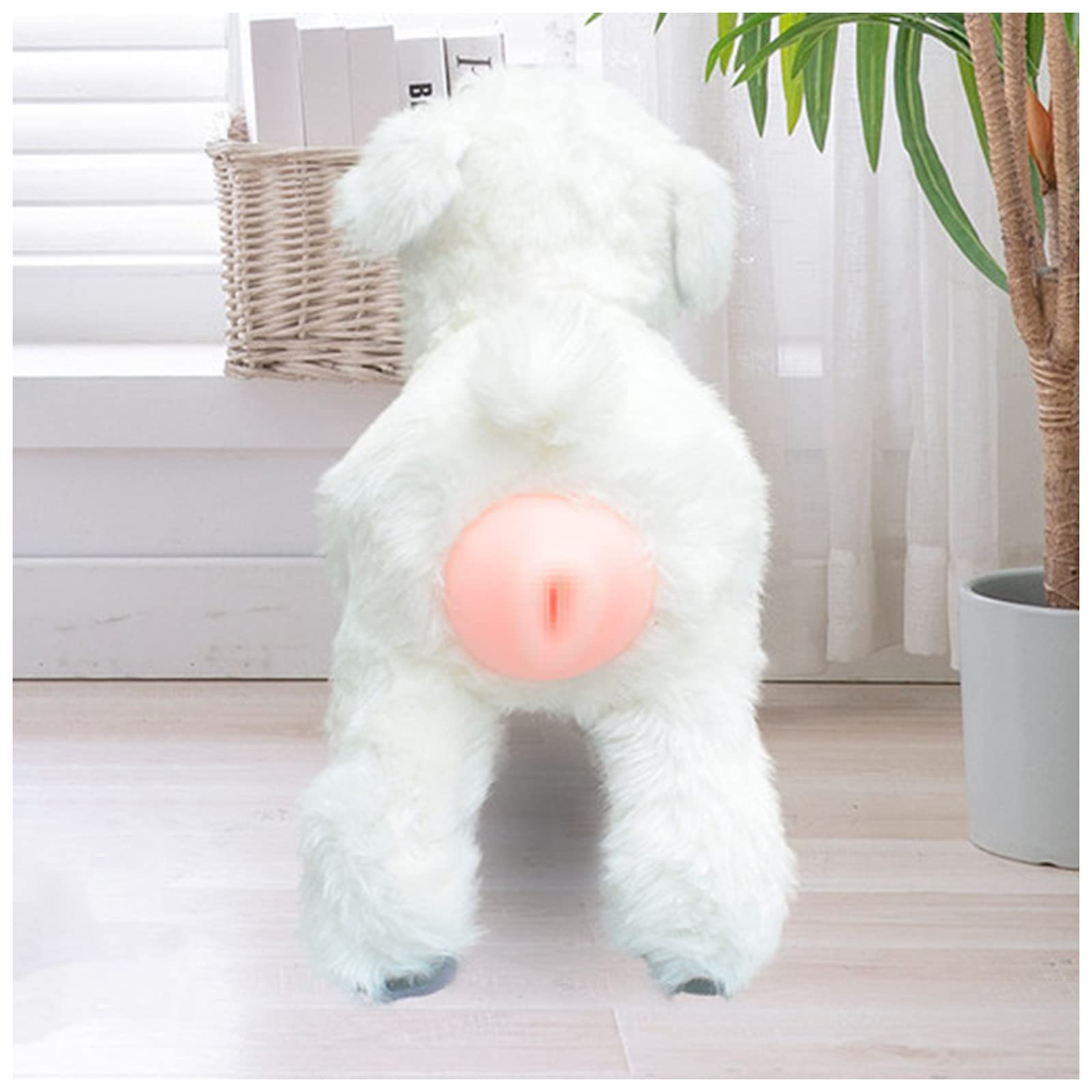 SUZLA Realistic Silicone Dog Mating Toy for Male Dogs in Heat - 20cm Interactive Plush Simulation Toy for Estrus Relief & Comfort - Perfect for Stress Relief, Training, and Safe Playtime at Home