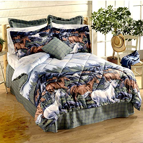 6 Pieces Twin Size Comforter Set (66