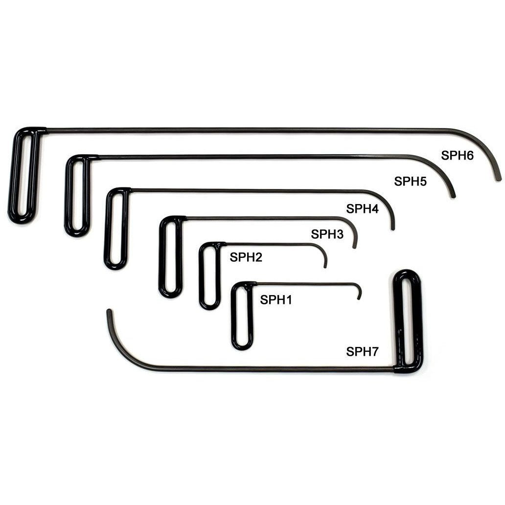 Dentcraft Side Panel Hook 24 with 3 Curved Flags - Perfect for Dental Offices, Clinics & Medical Instrument Organization