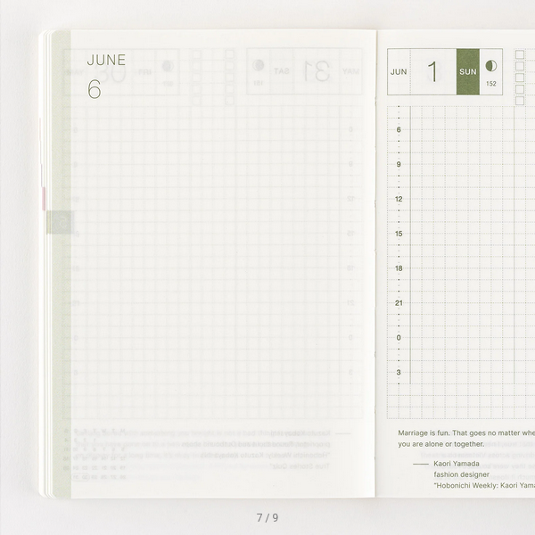 Hobonichi Techo 2025 English Planner - A6 Daily Journal with January Start (Monday) | Perfect for Productivity, Bullet Journaling & Personal Organization