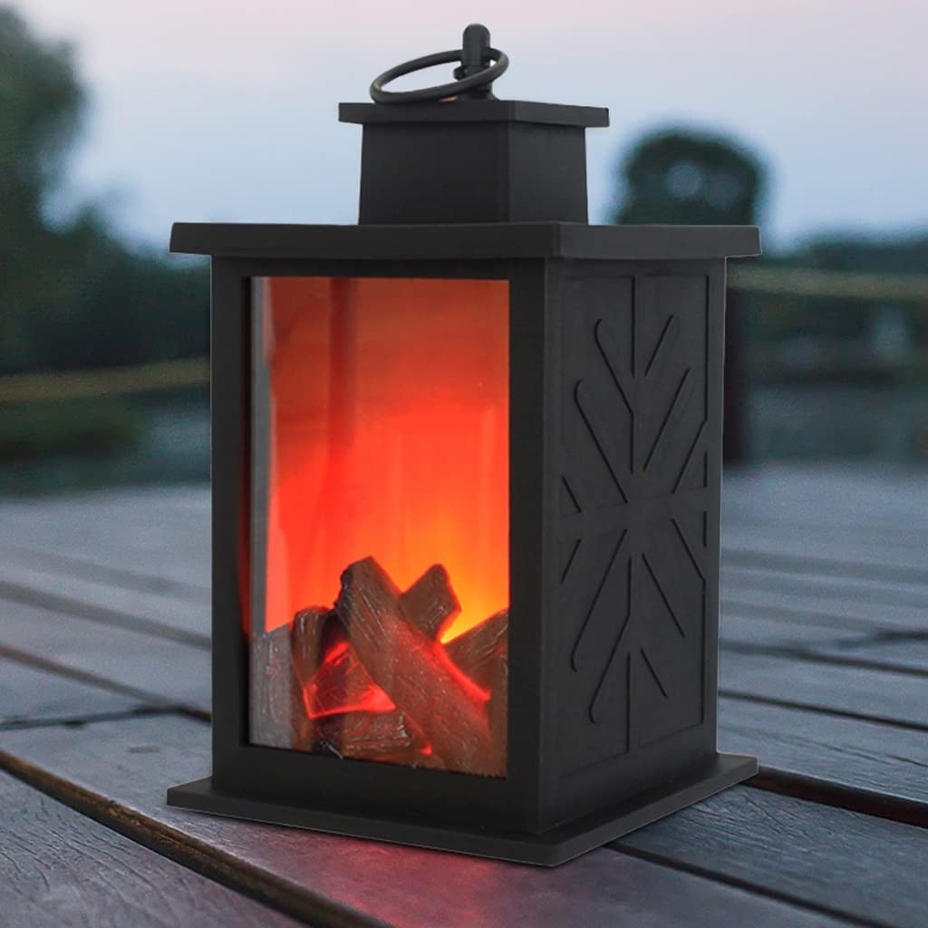 Wall-Mounted Floating LED Electric Fireplace - Portable Realistic Flame Simulation for Living Room, Bedroom & Study - Perfect for Christmas Decor & Cozy Ambiance