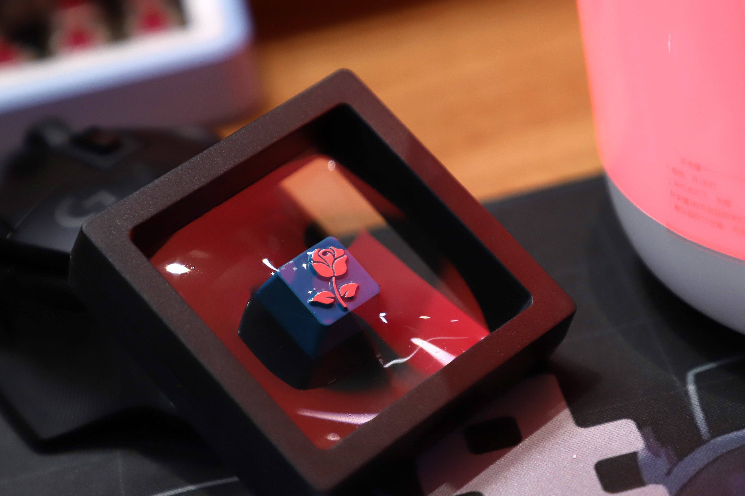 Personalized Rose Metal Keycap - Zinc Alloy Custom Keycap for Mechanical Keyboard, Unique Love Letter Design - Perfect for Gaming, Typing & Gift Giving