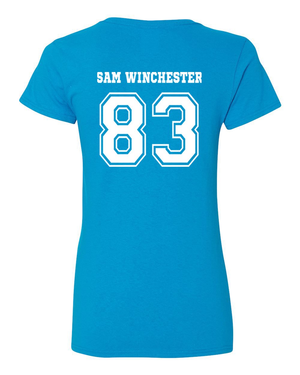 Supernatural Sam Winchester Women's V-Neck T-Shirt | TV Show Merchandise | Casual Wear & Cosplay | Perfect for Halloween, Comic Con & Supernatural Fan Gifts