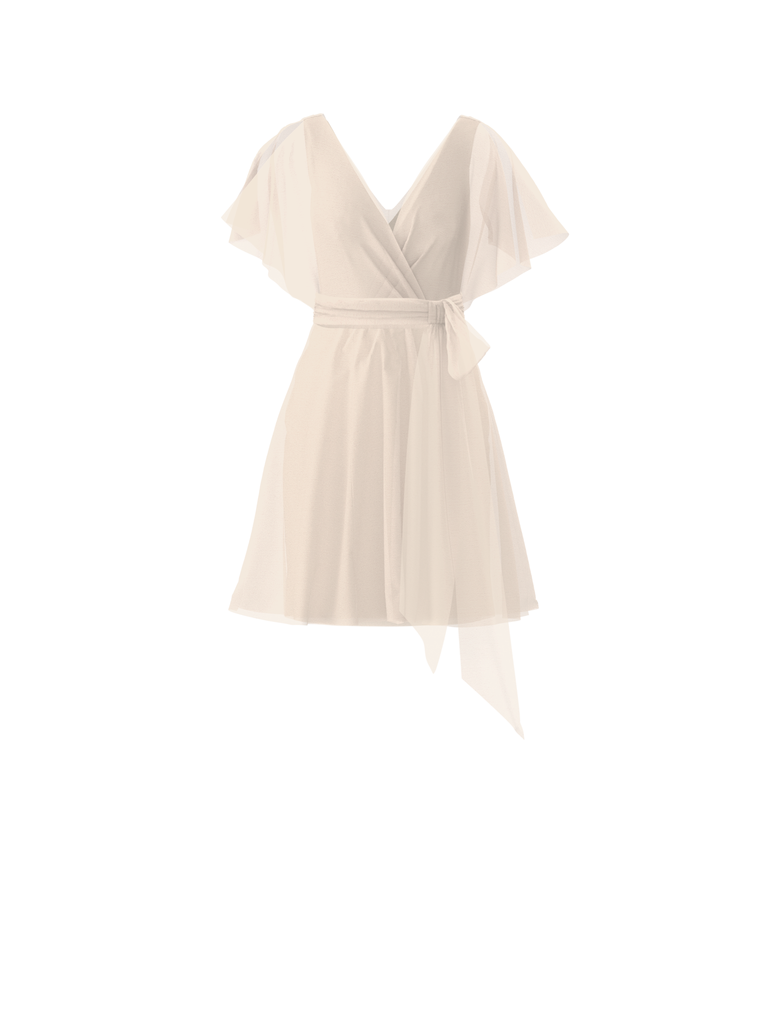 Ava Bodice & Carla Skirt Set with Sash Belt in Cream - Perfect for Weddings, Prom, and Formal Events