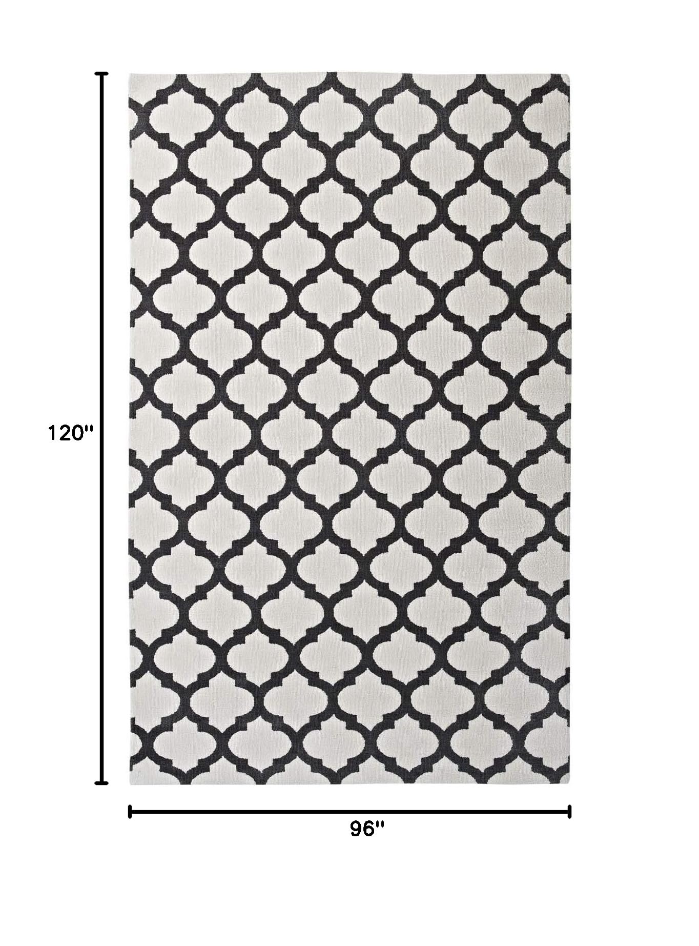 Modern Contemporary Living Room Area Rug - Soft Fabric Carpet in Multi-Gray Shades for Lounge, Bedroom & Home Decor