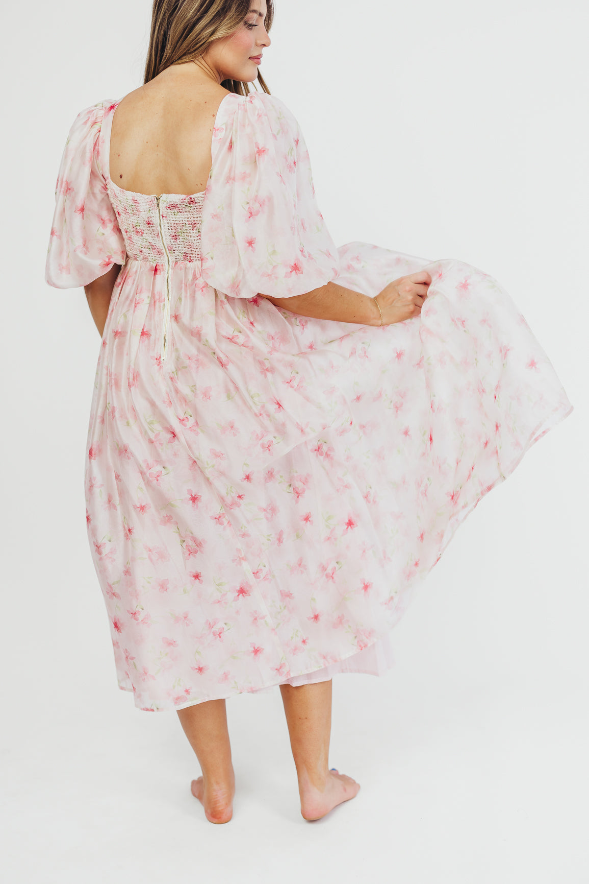 Harlow Maxi Dress in Pink - Bump Friendly Maternity Dress, Inclusive Sizing (S-3XL) | Flowy Summer Dress for Beach, Vacation & Everyday Wear