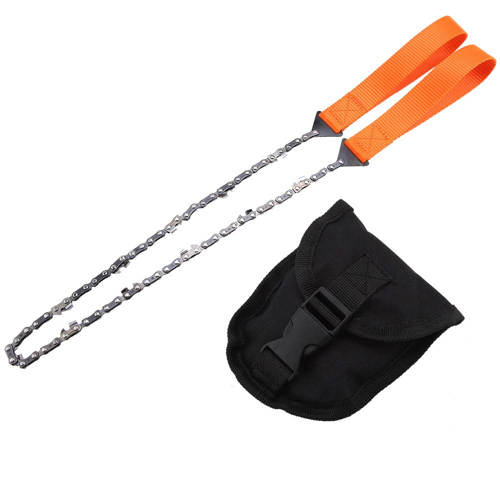 Portable Hand Chain Saw for Camping & Survival - Compact Rope Saw with Carrying Bag - Perfect for Hiking, Backpacking & Emergency Outdoor Cutting