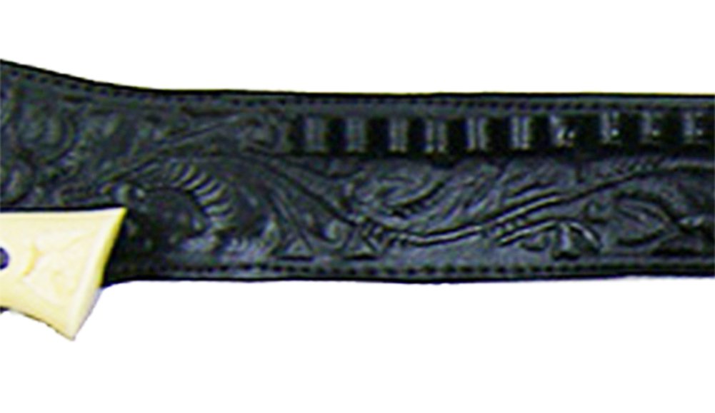 357/38 Western Left Cross Draw Double Holster Gun Belt Rig - Premium Leather Cowboy Holster for Revolvers - Perfect for Cowboy Action Shooting, Reenactments & Outdoor Adventures