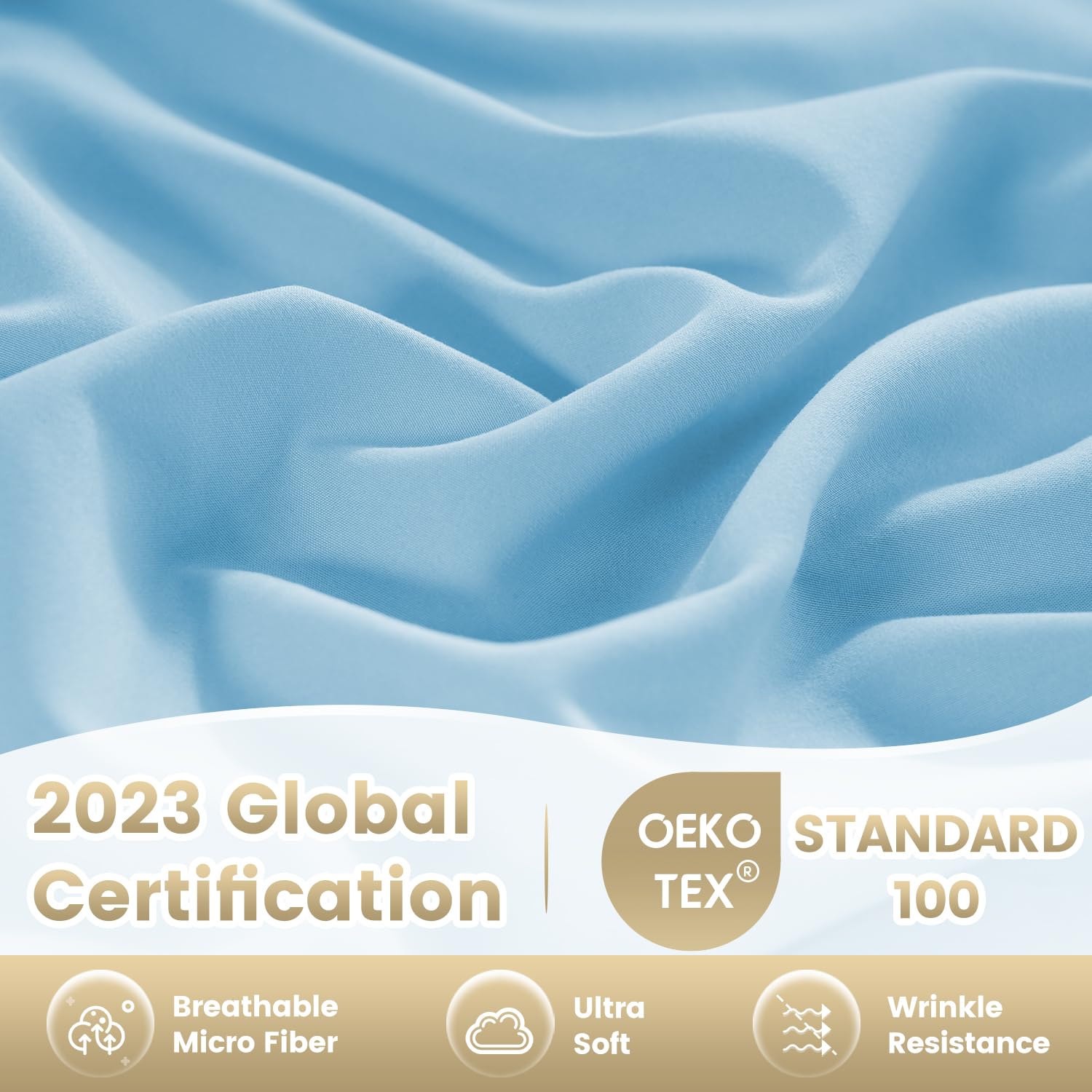 Silky Soft Queen Sheet Set - Luxury 4 Piece Breathable Cooling Bed Sheets for Queen Size Bed, 16