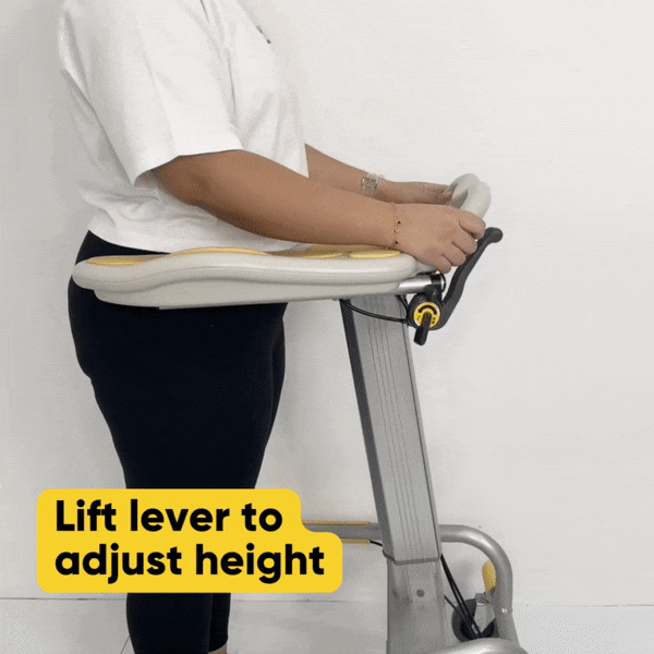 Paramount Adjustable Height Folding Walker with Hand Brakes - Lightweight Mobility Aid for Seniors & Adults - Ideal for Indoor & Outdoor Use, Recovery & Stability Support