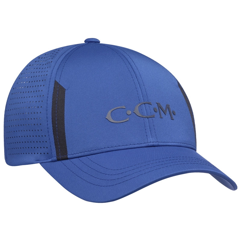 CCM Perforated Golf Cap - Breathable & Lightweight Collegiate Royal Hat for Men & Women - Perfect for Golfing, Running, and Outdoor Sports