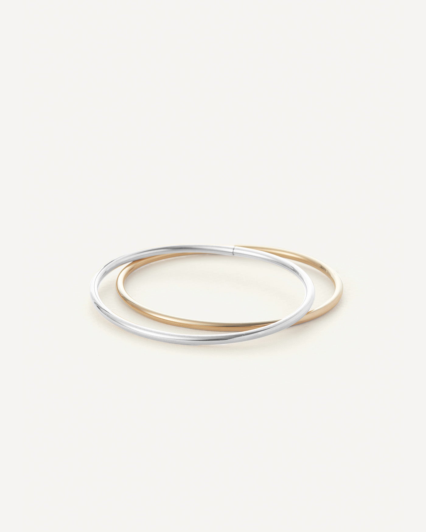 Dane Bangle Set Two Tone - Elegant Stackable Bracelets for Women, Perfect for Casual & Formal Occasions