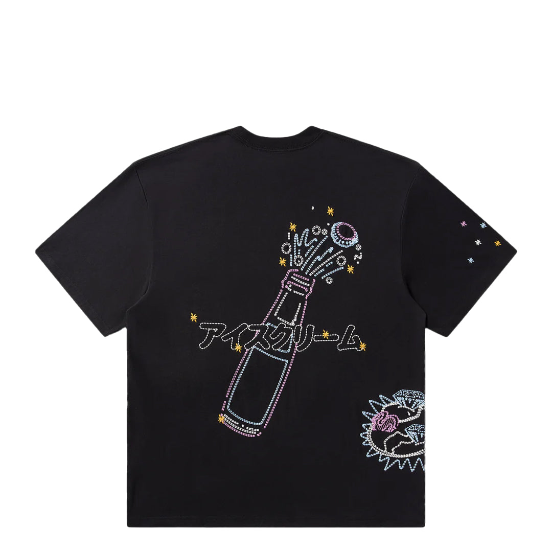 THE PALMS Short Sleeve Knit Stretch Limo T-Shirt - Comfortable Casual Top for Women - Perfect for Beach, Vacation and Summer Outfits
