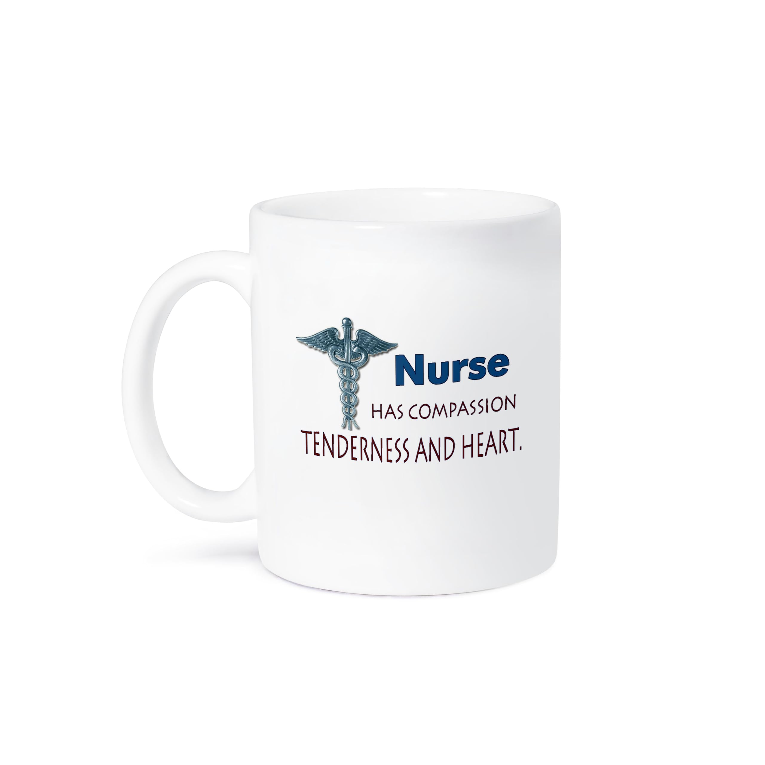 3D Rose Professional Nurse Themed Coffee Mug - 11 oz Ceramic Tea Cup with Handle - Perfect Gift for Nurses, Healthcare Workers & Medical Professionals - Ideal for Coffee, Tea, Hot Chocolate at Home or Office