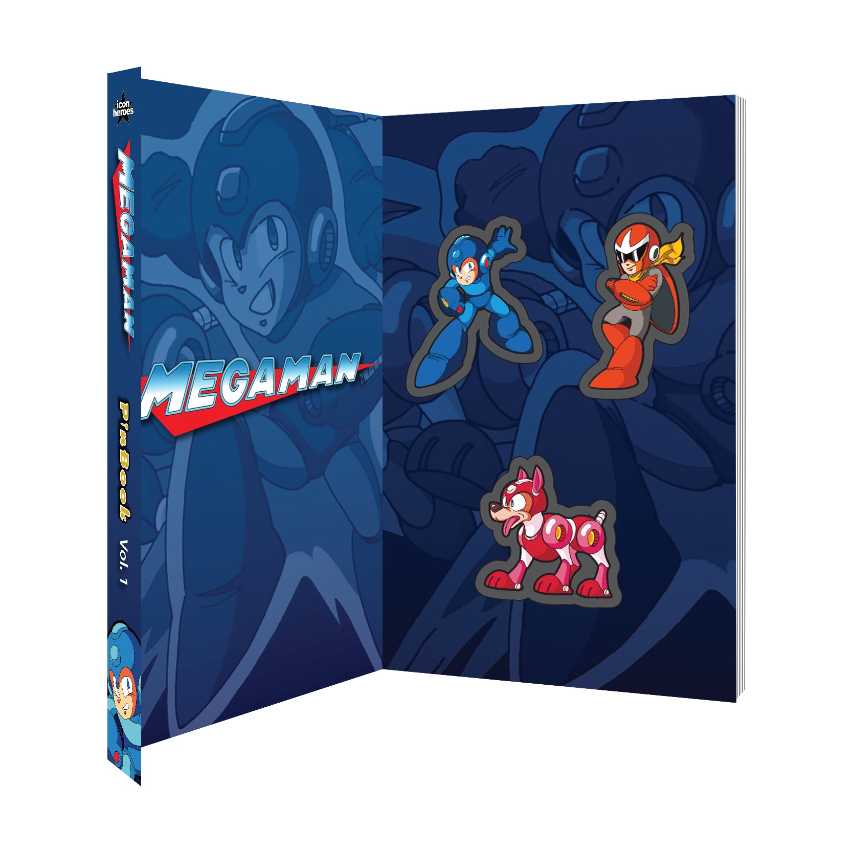 Mega Man Classic Enamel Pins - PinBook Vol. 1 Collectible Set for Gaming Fans | Perfect for Backpacks, Jackets & Pin Displays