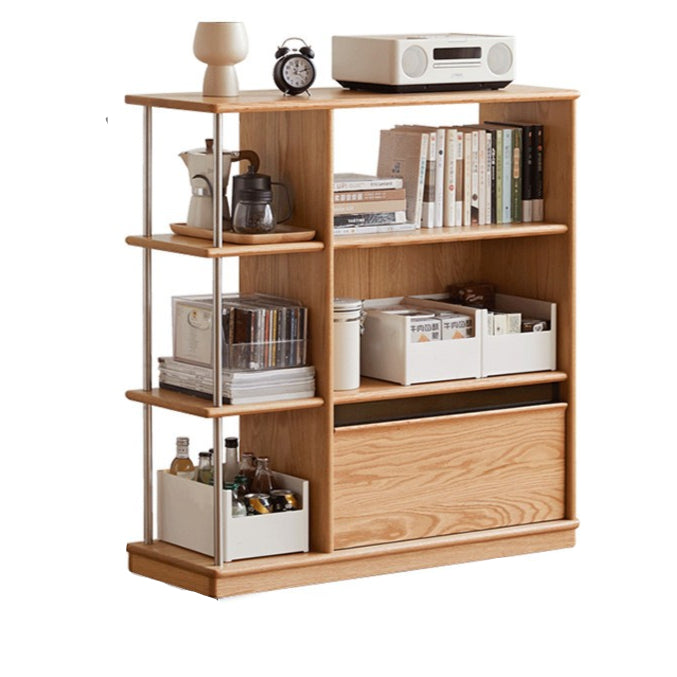 39.3x13.7x40.1 inch / 100x35x102 cm / natural wood color / bookcase