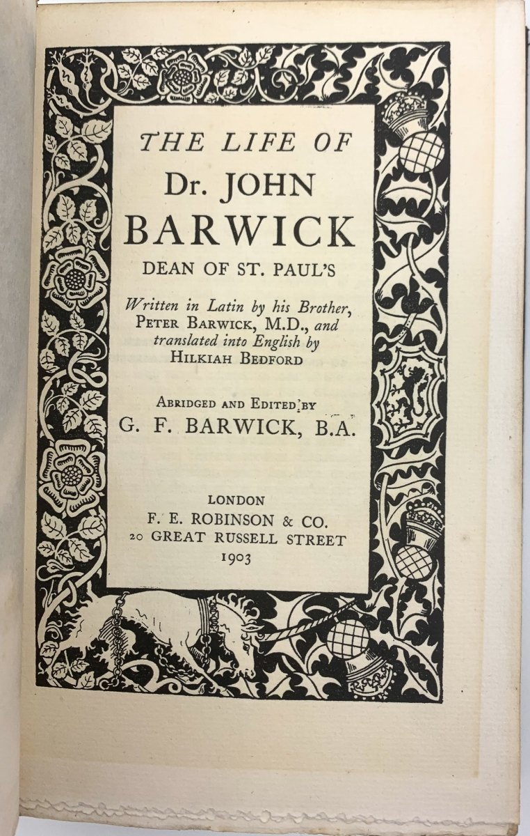 The Life of Dr. John Barwick, Dean of St. Paul's - Biography of a Prominent English Clergyman | Perfect for History Enthusiasts & Religious Studies