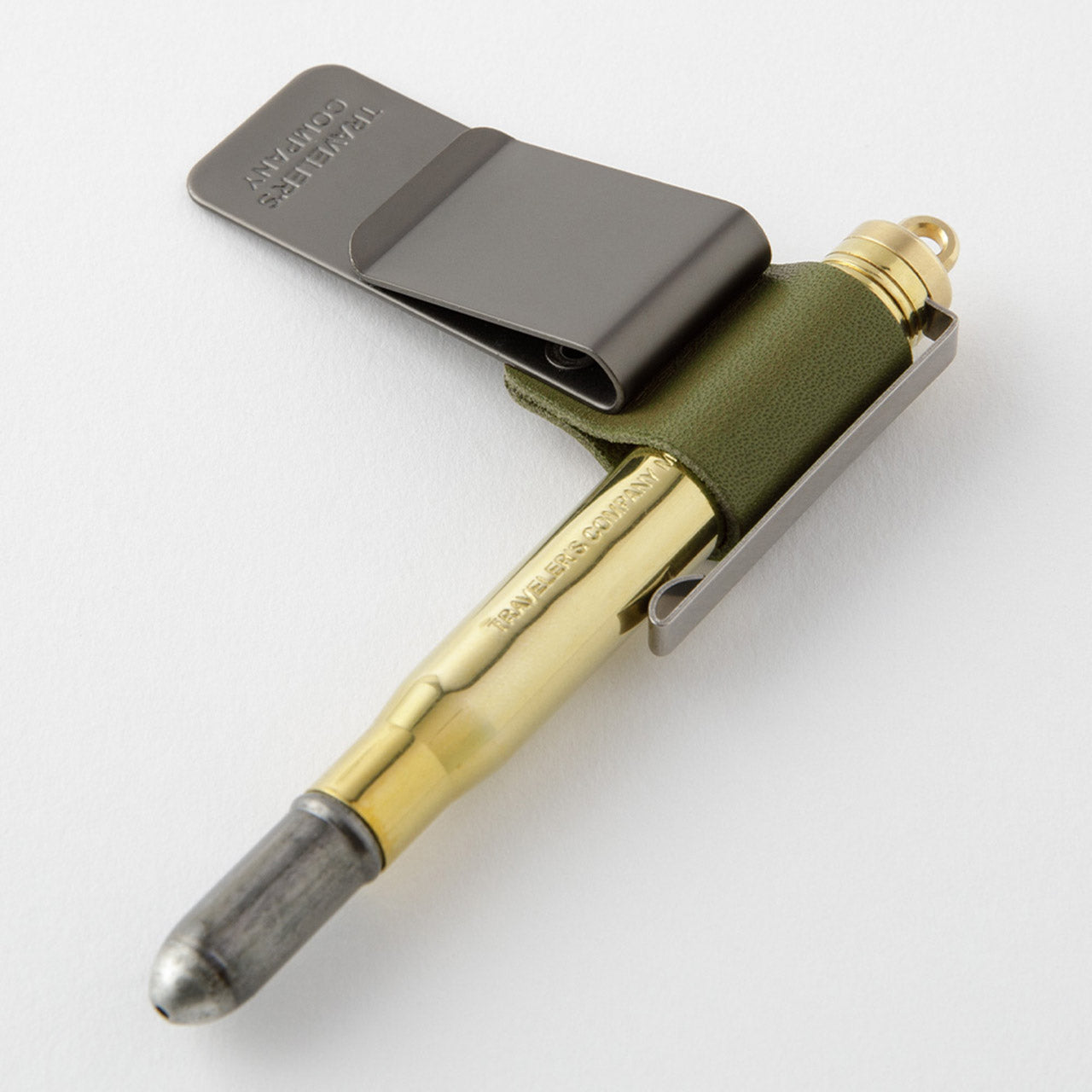 Premium Leather Pen Holder Clip for Traveler's Notebook - Perfect for Journaling, Bullet Journal & Travel Accessories Organization