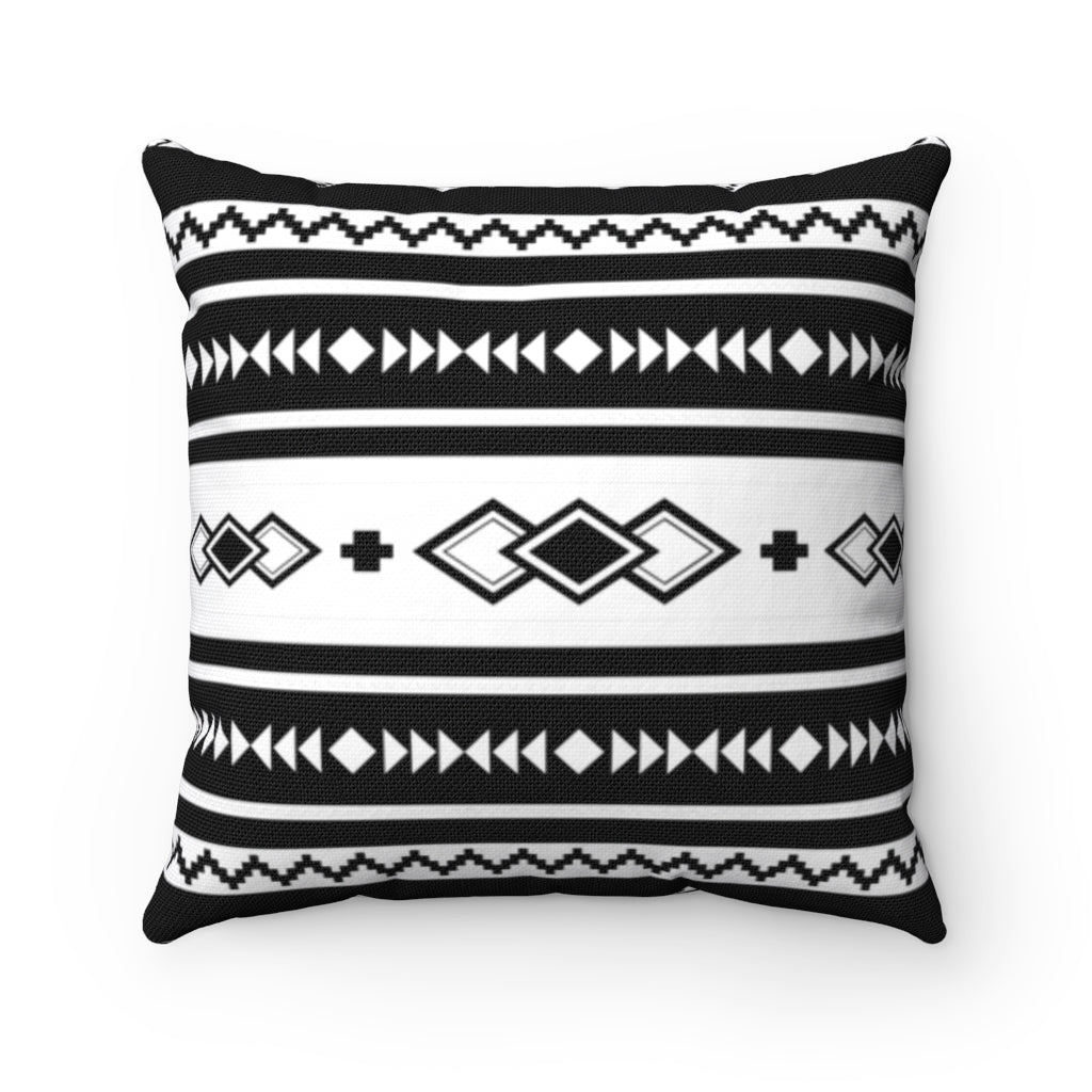 Southwestern Throw Pillow - Soft Spun Polyester Square Decorative Cushion for Sofa, Bed & Home Decor | Boho Chic Living Room & Bedroom Accent