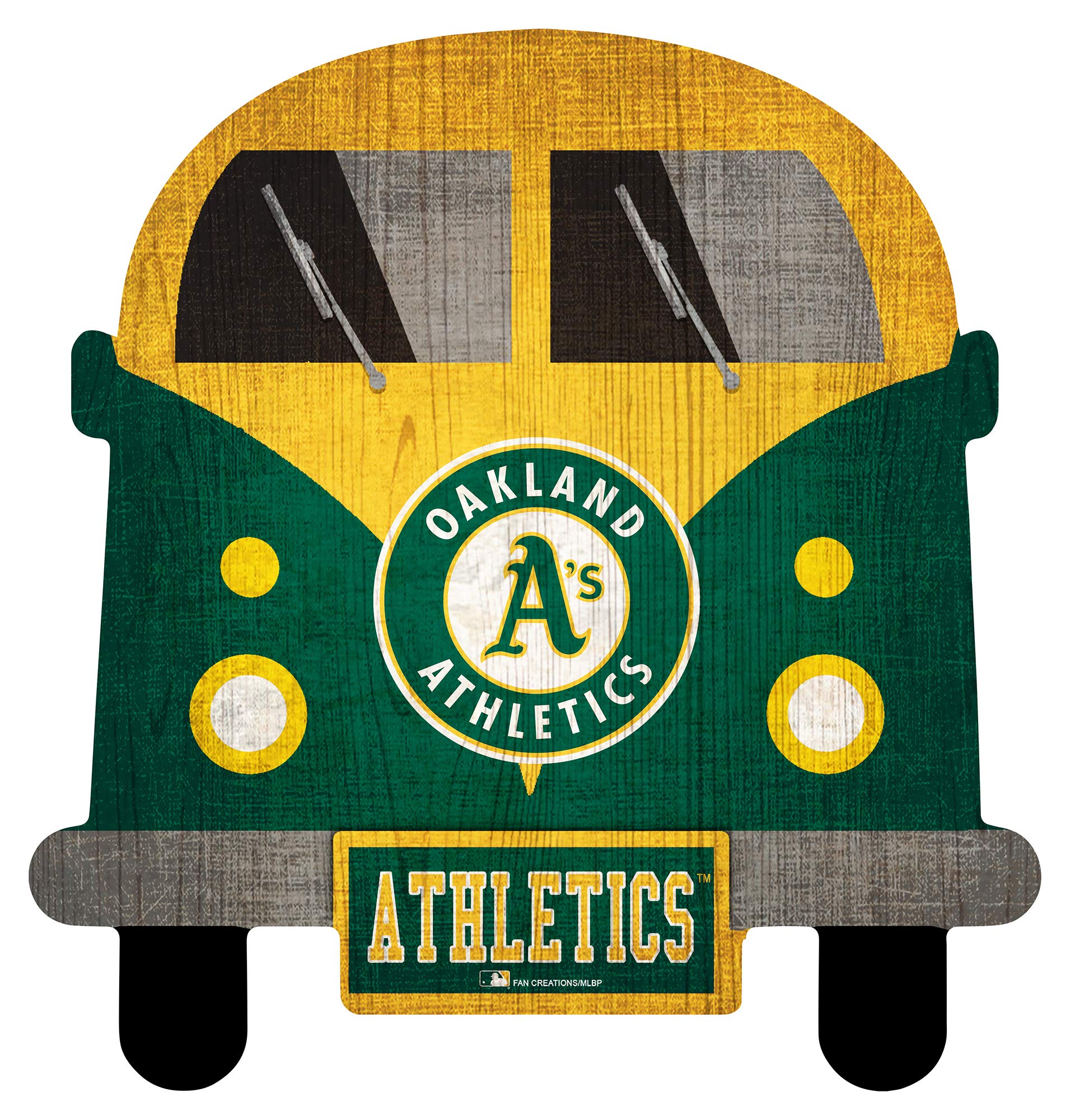 Fan Creations MLB 12 Inch Team Bus Sign - Officially Licensed Baseball Decor for Home, Office & Tailgating - Perfect for Sports Fans & Game Day Parties