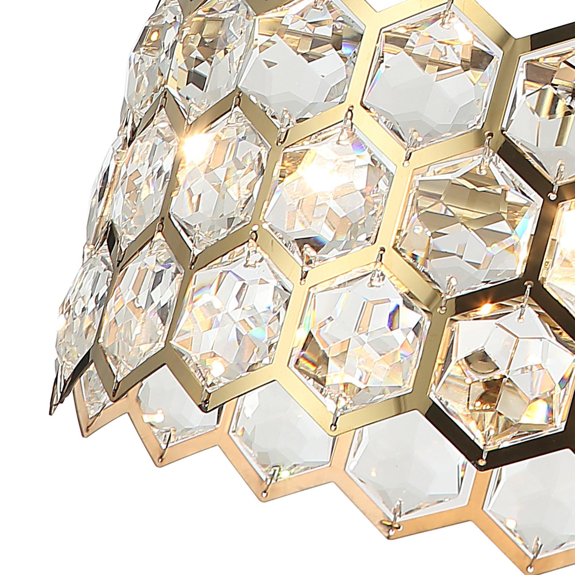13 Inch Modern Golden 3-Light Pendant Lighting Fixture for Living Room, Dining Room, Kitchen Island - Elegant Ceiling Light with Adjustable Height