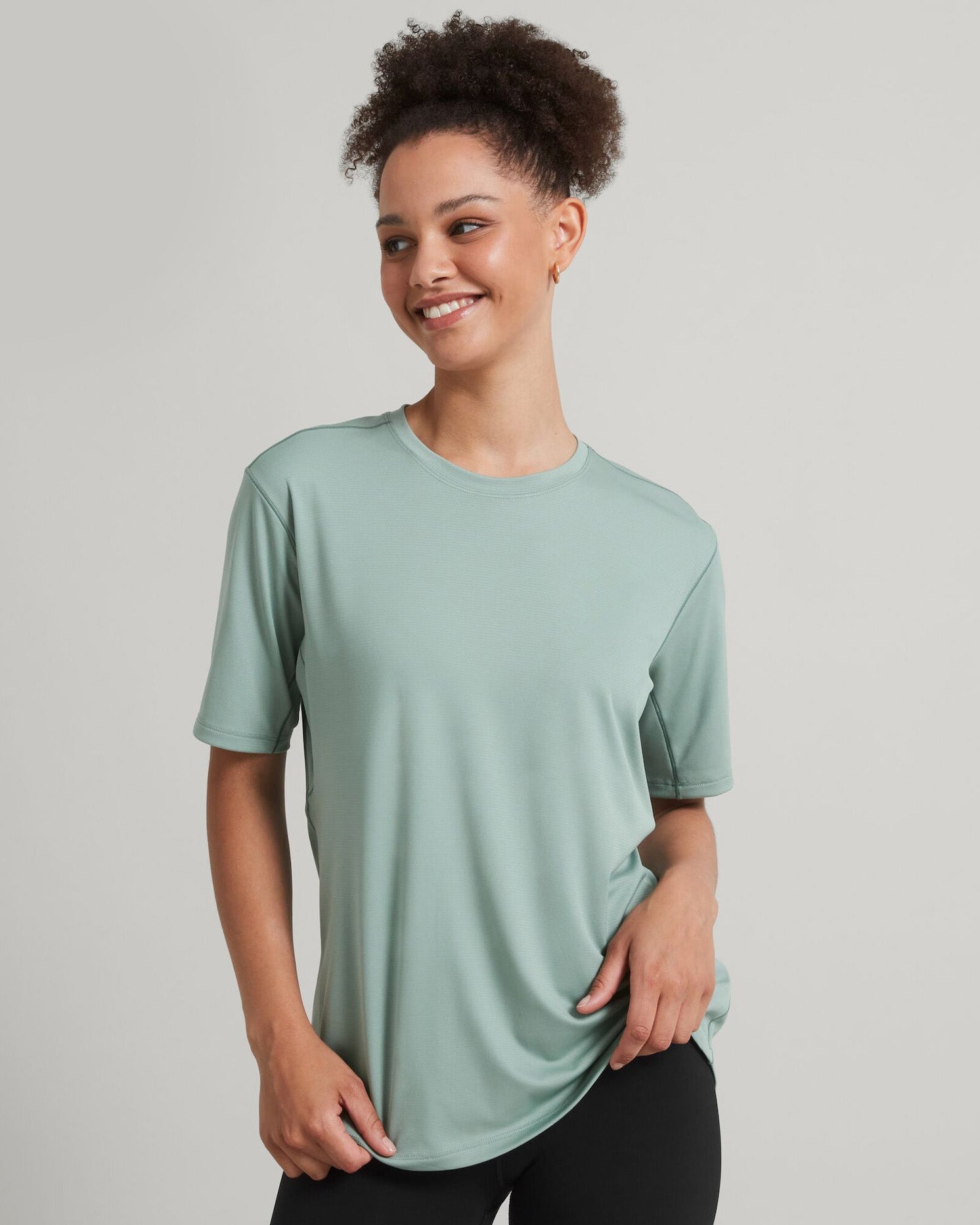 Sun Stopper Women's Short Sleeve T-Shirt - Breathable Gum Tree Print Top for Casual Wear, Outdoor Activities & Summer Fashion