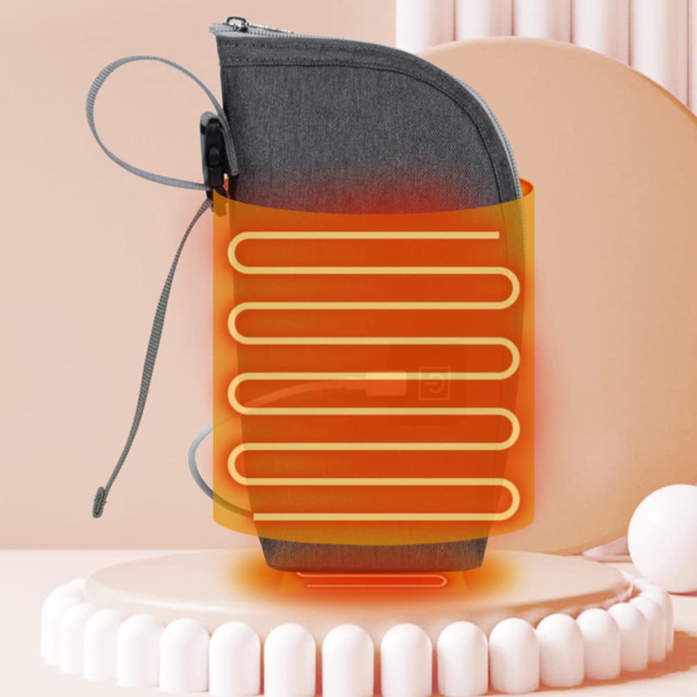 **Portable USB Milk Bottle Warmer - Baby Bottle Heater & Keeper for Travel, Car, and On-the-Go - Insulated Oxford Cloth Feeding Bag for Infants (Perfect for Road Trips, Outings, and Daily Use)**