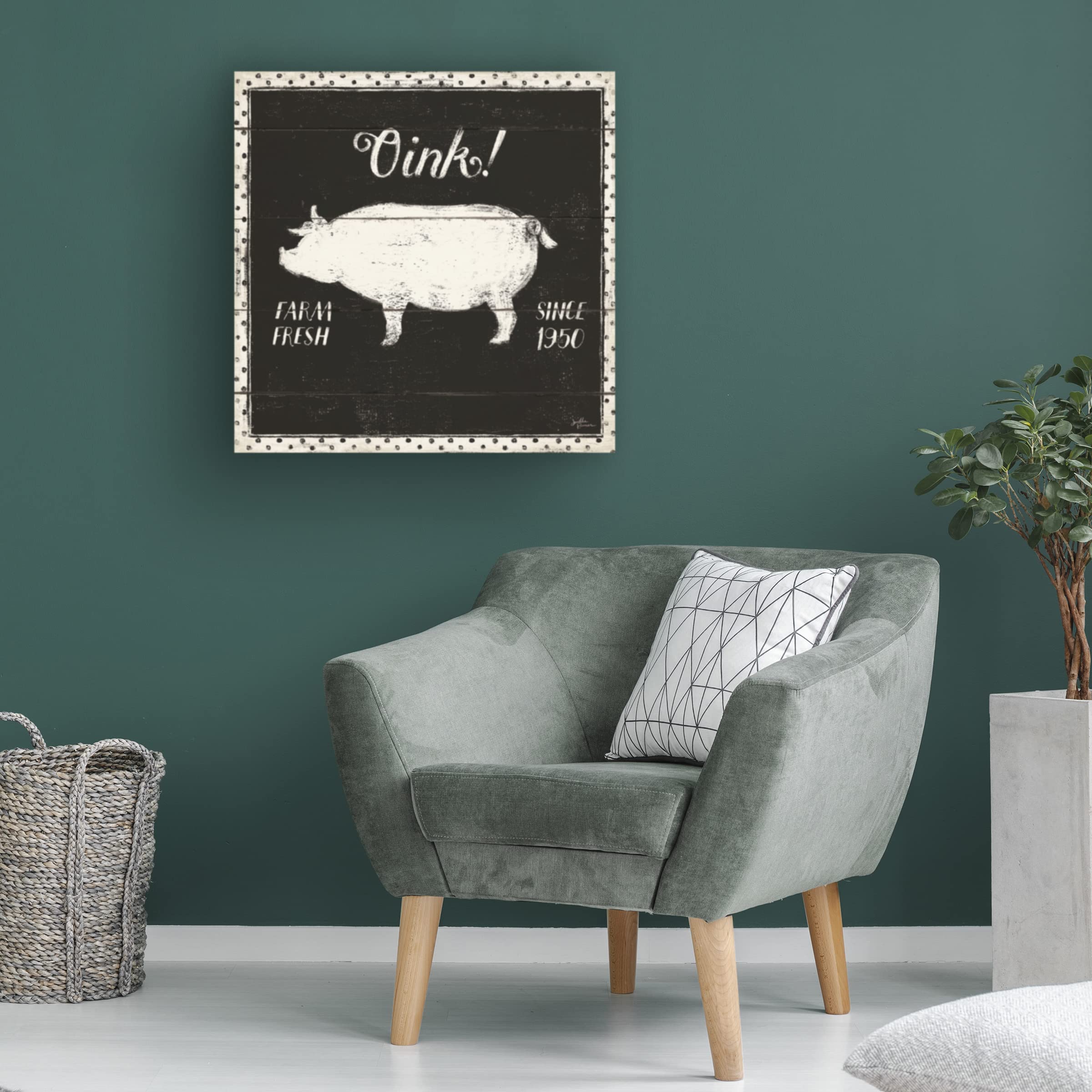 Trademark Fine Art 'Country Thoughts IX Black' Canvas Wall Art by Janelle Penner - Rustic Farmhouse Decor for Living Room, Bedroom & Office