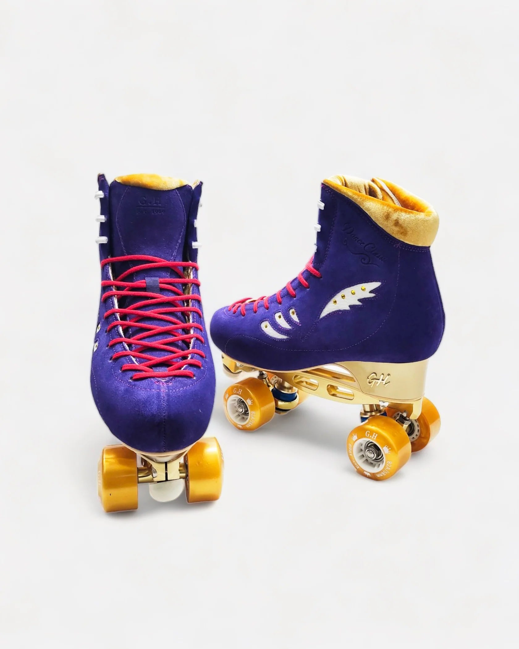 GH Dance Classic Quad Roller Skates for Adults - Vanguard & Jaboco Frame Options - Perfect for Roller Dance, Rink Skating & Artistic Performances