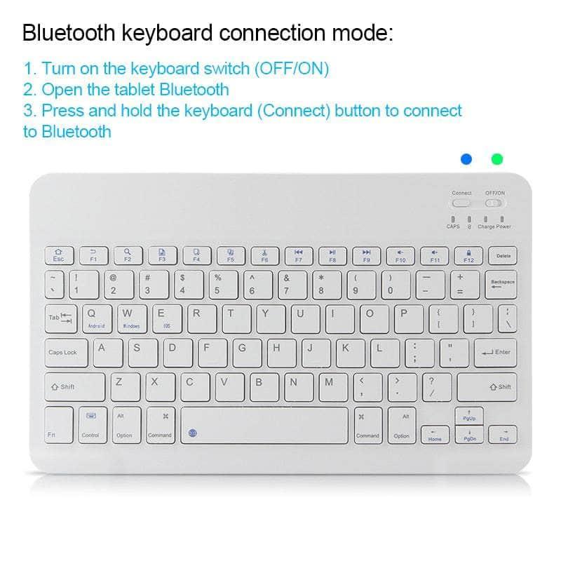 Apple iPad 11 (2025 Model) Wireless Bluetooth Keyboard Case with Protective Cover - Perfect for Work, Study & Travel