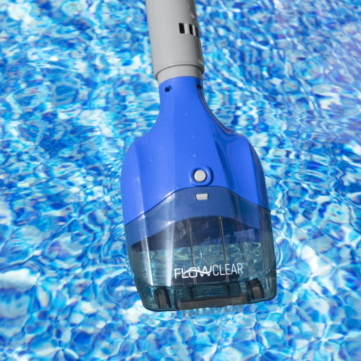 Bestway Aquatech Cordless Pool Vacuum Cleaner - Lightweight Adjustable Automatic Pool Cleaner for Inground & Above Ground Pools - Efficient Spa & Swimming Pool Maintenance Equipment (Grey & Blue) - Perfect for Backyard, Vacation Homes & Commercial Pools