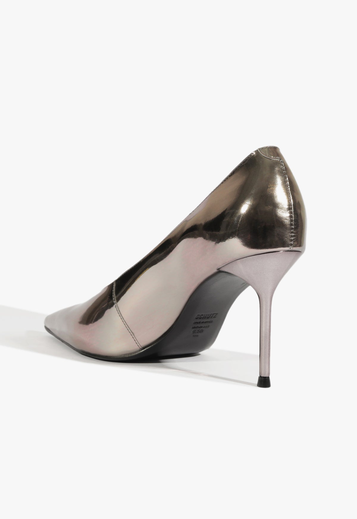 Alicia Specchio Leather Pump Shoes for Women - Mid Heel Height 24mm (S2209500180001) - Perfect for Office, Parties & Formal Events