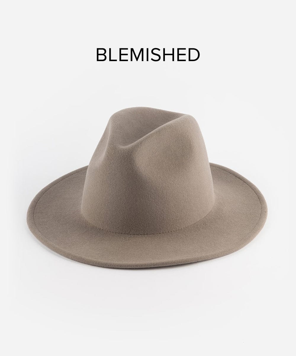 Wes Fedora Hat - Light Grey Distressed Vintage Style for Men & Women | Perfect for Outdoor Adventures, Music Festivals & Casual Wear