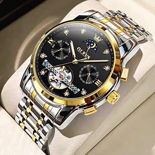 6678：Two tone band & Black dial