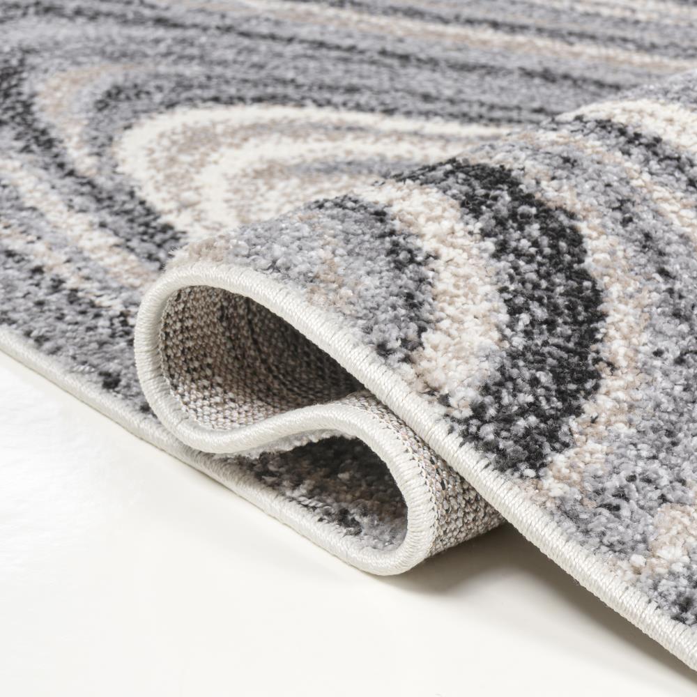 Eleni Contemporary Glam Abstract Marble Area Rug - Soft Non-Slip Modern Design for Living Room, Bedroom & Office Decor