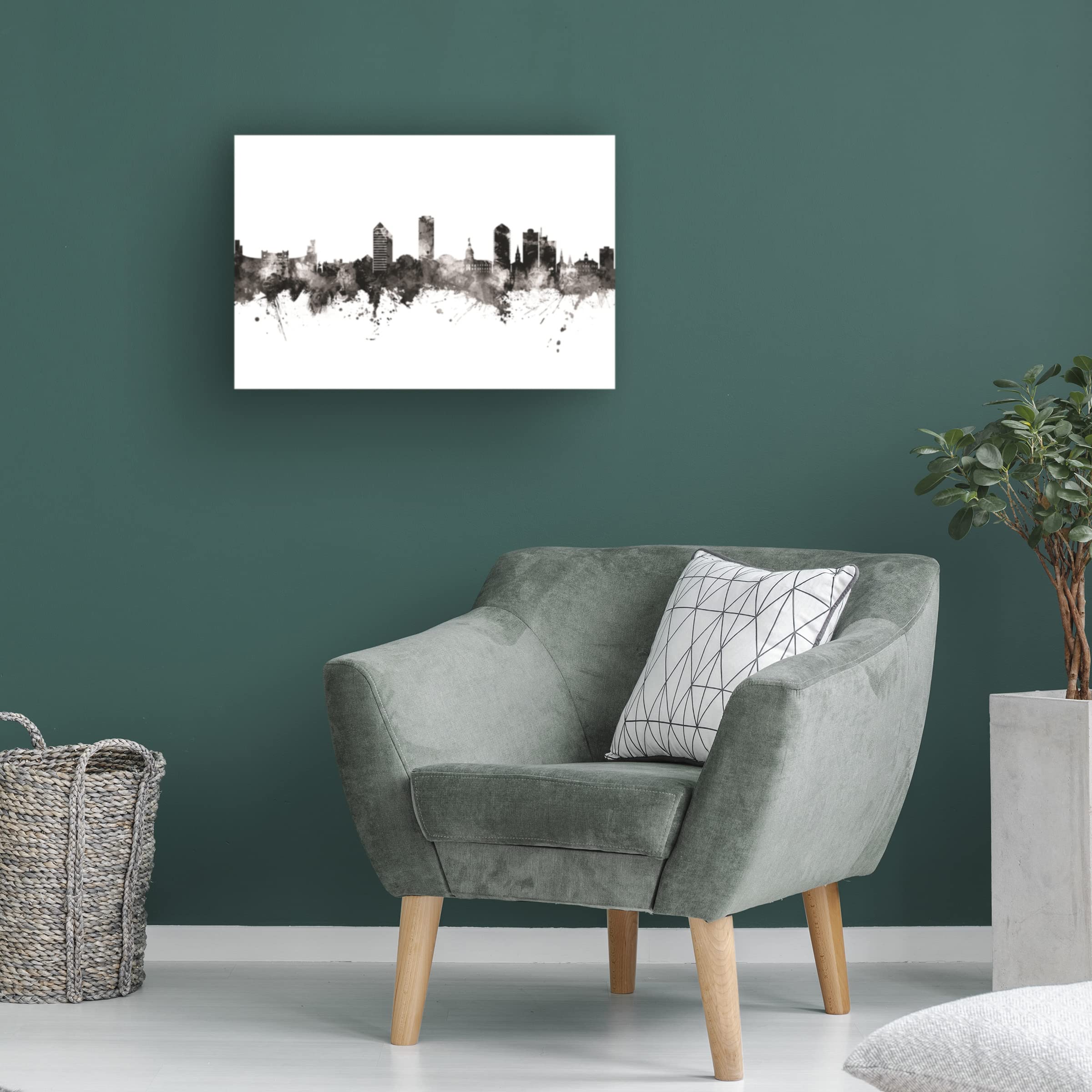 Trademark Fine Art 'Tallahassee Florida Skyline' Canvas Wall Art Print by Michael Tompsett - Perfect for Living Room, Office & Home Decor
