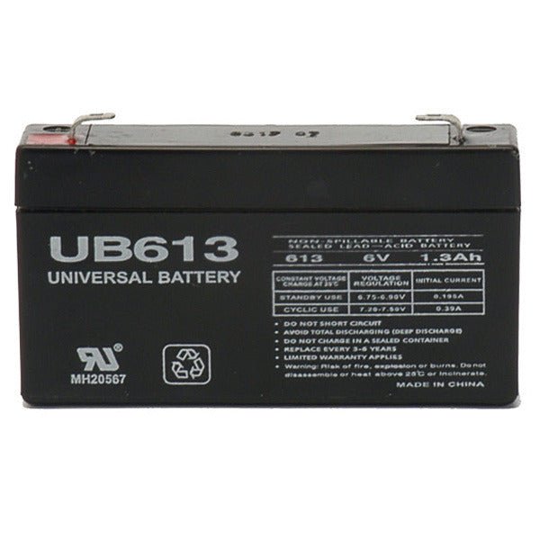 BW 6V 1.3Ah Sealed Lead Acid Battery - Replacement Power for Emergency Lights, Security Systems & Toys - Long Lasting & Maintenance Free