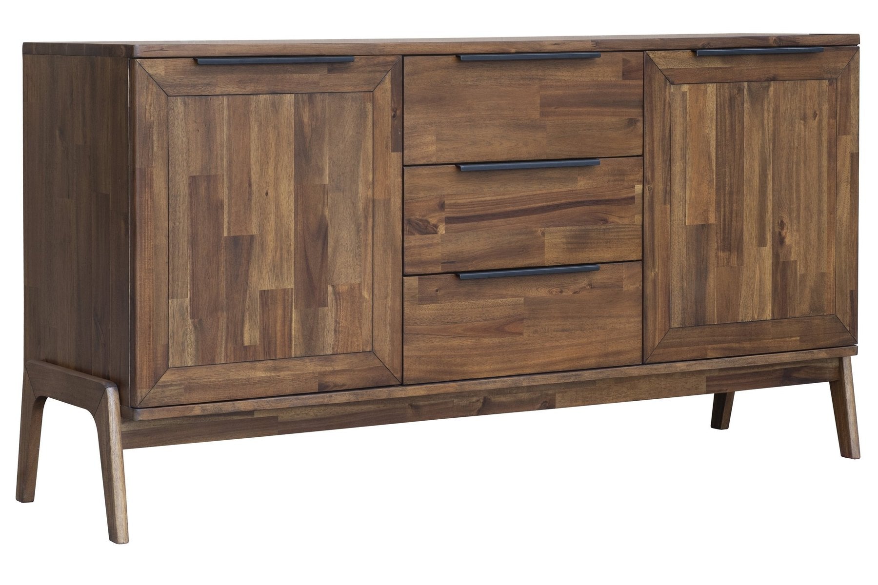 Acacia Wood Sideboard - Modern Farmhouse Buffet Cabinet with Storage for Dining Room & Living Room | Perfect for Home Decor, Entertaining & Organization