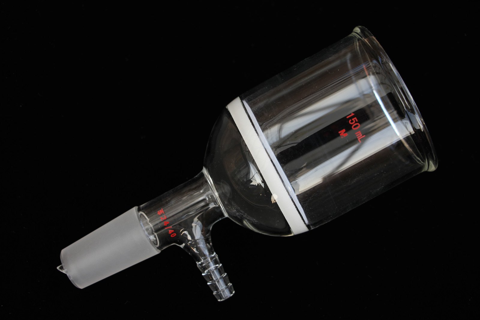 Premium 150ml Glass Vacuum Buchner Funnel with 24/40 Joint - Laboratory Filter Funnel for Chemical Filtration, Distillation & Scientific Experiments - Ideal for Chemistry Labs, Research & Industrial Use