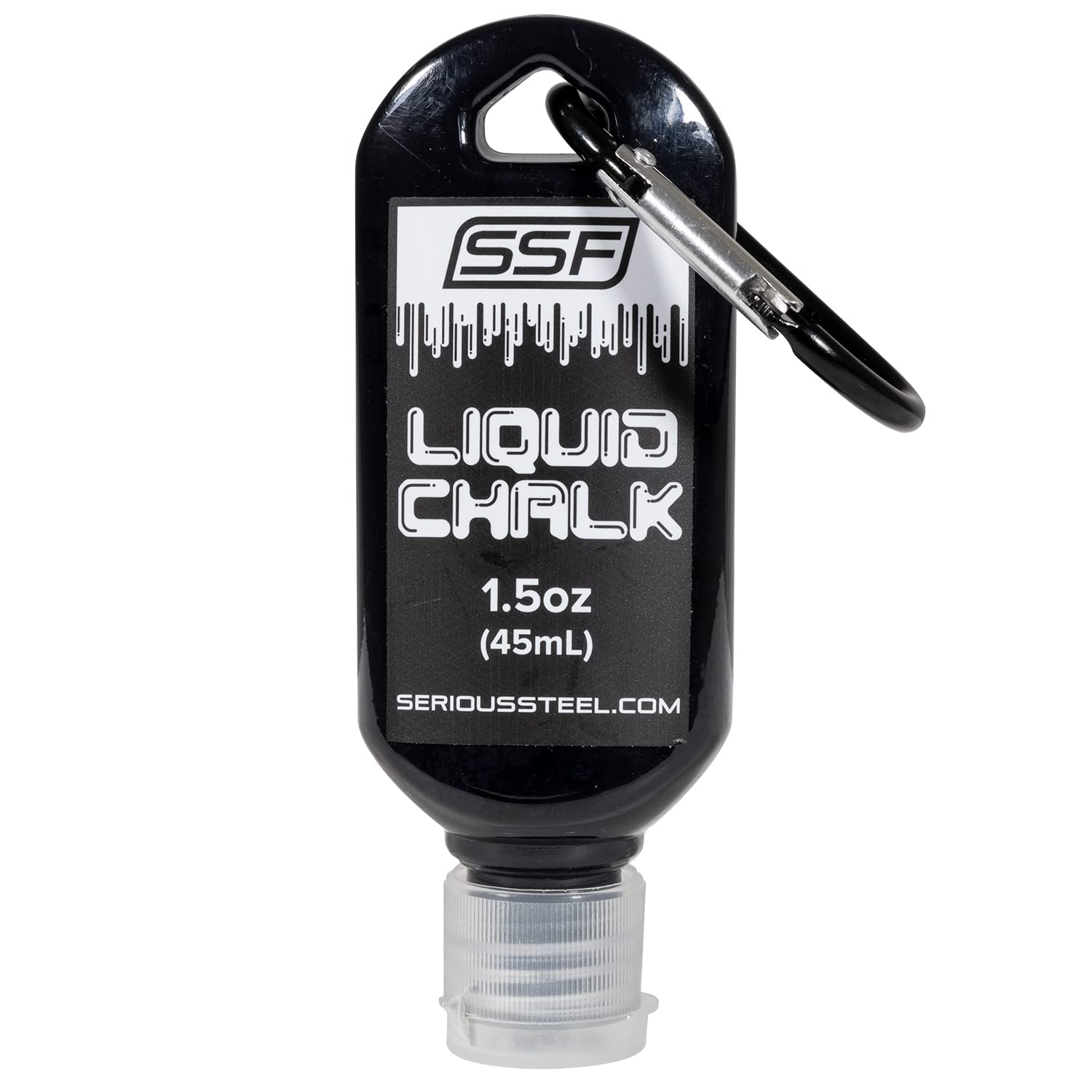 SERIOUS STEEL FITNESS Liquid Chalk for Weightlifting - 1.5 oz (45ml) Grip Enhancer for Powerlifting, Rock Climbing, CrossFit & Gym Training - Perfect for Sweaty Hands During Intense Workouts