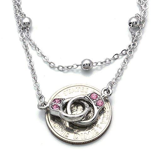 Handcuff Anklet Bracelet - Valentine's Day Gift for Women, Fashion Jewelry with Charm | Perfect for Date Night, Romantic Occasions & Everyday Wear
